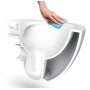 'DESIGN' RIMOFF WC SUSPENDU AVEC HYGIÈNE (BIDET) INOX + ROBINET D'EAU FROIDE - BLANC