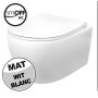 WC SUSPENDU ALONI AVEC PULVÉRISATEUR EN ACIER INOXYDABLE BLANC MAT