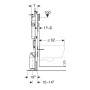 Bâti-support Geberit Sigma pour WC suspendu