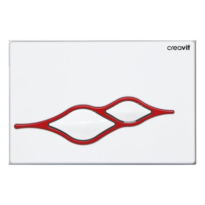 CREAVIT 'UFO' PLAQUE DE COMMANDE - BLANC/ROUGE