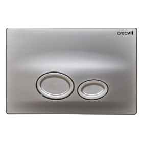 CREAVIT 'DROP' PLAQUE DE COMMANDE - GRIS MAT
