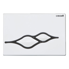 CREAVIT 'UFO' PLAQUE DE COMMANDE - BLANC/NOIR