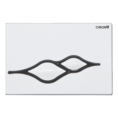 CREAVIT 'UFO' PLAQUE DE COMMANDE - BLANC/NOIR