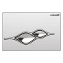 CREAVIT 'UFO' PLAQUE DE COMMANDE - CHROME MAT AVEC TOUCHES BRILLANTES