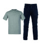 Lot jean de travail et tee-shirt KAPRIOL Tourant