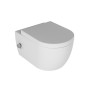 Quarter Bath WC suspendu avec robinet intégré Eau chaude/froide