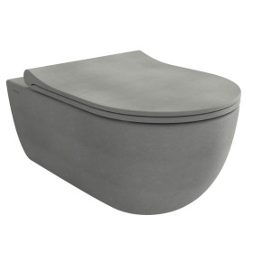 Bocchi gris mat avec abbattant V-Tondo