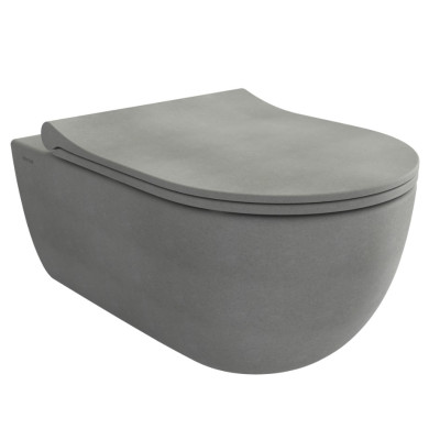 Bocchi gris mat avec abbattant V-Tondo