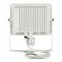 V-TAC Projecteur à capteur LED 50W SAMSUNG Fonction de coupure de puce Corps blanc 6400K