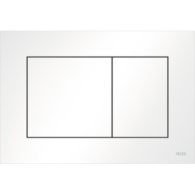 TECEnow toilet flush plate white