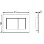 TECEnow toilet flush plate white