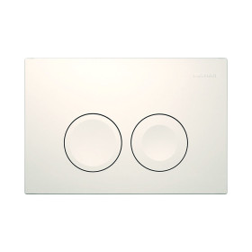 Plaque de poussée Geberit Delta 25 pour double chasse blanc