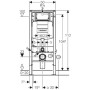 RÉSERVOIR GEBERIT POUR WC SUSPENDU 3-6L BÂTI-SUPPORT