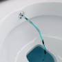 WC SUSPENDU ALONI AVEC PULVÉRISATEUR EN ACIER INOXYDABLE BLANC MAT