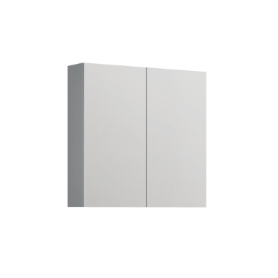 ALONI Meuble SALLY ARMOIRE MIROIR, 2 PORTES (80X70CM) - COULEUR ALUMINIUM