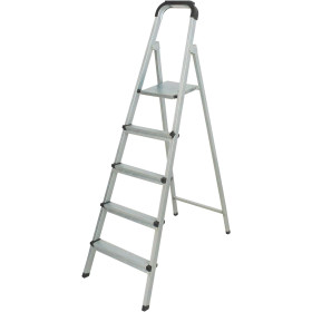 Erol Teknik Tuarek Échelle statique 4 marches Gris