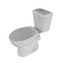 ENSEMBLE DE TOILETTE SUR PIED SANS BIDET, SORTIE-H (180MM) - BLANC