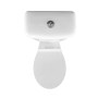 ENSEMBLE DE TOILETTE SUR PIED SANS BIDET, SORTIE-H (180MM) - BLANC
