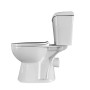 ENSEMBLE DE TOILETTE SUR PIED SANS BIDET, SORTIE-H (180MM) - BLANC