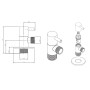 ROBINETD'ARRET ALONI 1/2X1/2