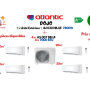 Climatisation et chauffage réversible pack quadri slipt ATLANTIC