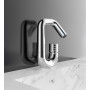 ALONI FLOW MITIGEUR DE LAVABO - BOUTON POUSSOIR - BEC PIVOTABLE - CHROME