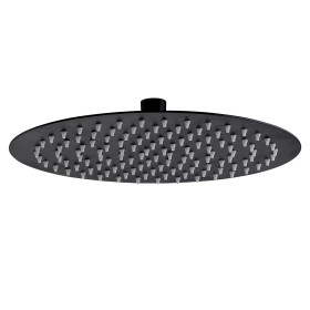 Douche de pluie ronde ALONI en acier inoxydable noir mat Ø 30 cm