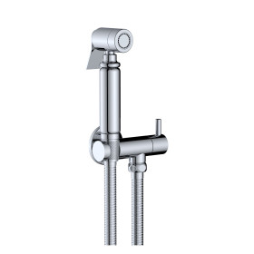 ROBINET DE BIDET ET TOILETTE ALONI DESIGN - DOUCHETTE À MAIN - FLEXIBLE DE DOUCHE - SUPPORT - CHROME