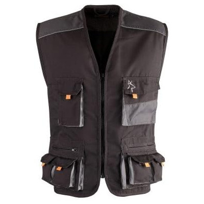KAPRIOL Gilet Multi Poches Smart Noir-Gris