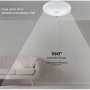 Plafonnier LED V-TAC 12W  Détecteur de mouvement intégré – IP20 – Pour usage intérieur