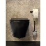 WC Suspendu Noir Mat Avec Robinet Intégre Eau Chaude/Froide