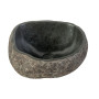VASQUE EN PIERRE DE RIVIÈRE NATURELLE - GRIS 30-35X15X2CM