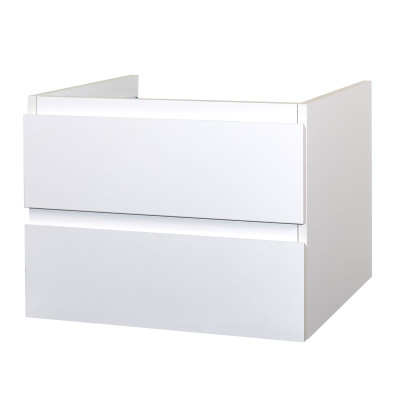 Meuble ALONI ARMOIRE BAS 'SALLY' (80CM) - BLANC BRILLANT