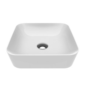 LAVABO CARRÉ EN CÉRAMIQUE CREAVIT 'ULTRA' (40CM) - BLANC