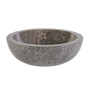 BOL À LAVER EN PIERRE ENTIÈREMENT POLI - MARBRE GRIS 35x12CM