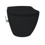 CREAVIT RIMOFF WC SUSPENDU AVEC BIDET EAU CHAUDE/FROIDE - NOIR MAT