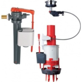 Wirquin - Ensemble complet de chasse d'eau double poussoir