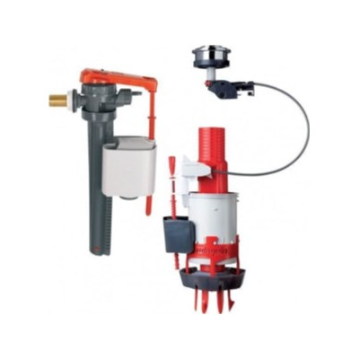 Wirquin - Ensemble complet de chasse d'eau double poussoir