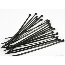 COLLIER RILSAN plastque noir Longueur 75 mm - Largeur 2.5 mm ( paquet de 100 colliers )